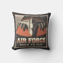 Retro Aviation Airforce Dekorativ kudde
