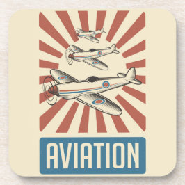 Retro Aviation Airforce-kombattant flygplan Underlägg