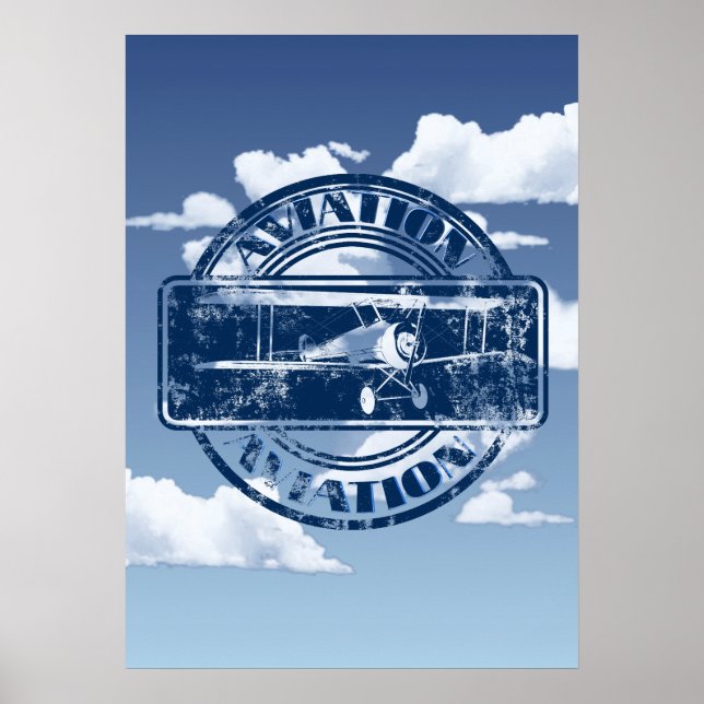 Retro Aviation Art Poster (Framsidan)