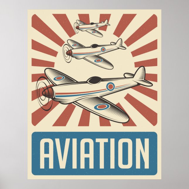 Retro Aviation Poster (Framsidan)