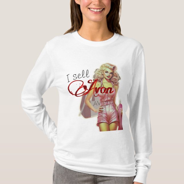 Retro Avon representant T Shirt (Framsida)