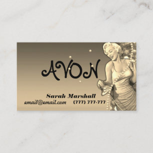 Retro Avon, representativt Affärskort Visitkort