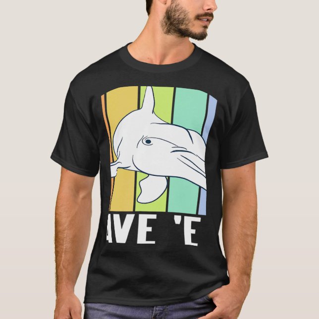 Retro Awesome Save 'Em Dolphins Marine  Present T Shirt (Framsida)