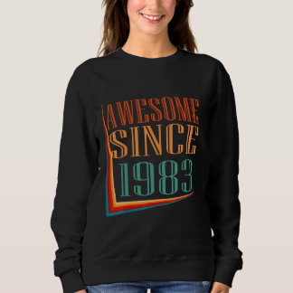 Retro Awesome Since 1983 39th Birthday T Shirt