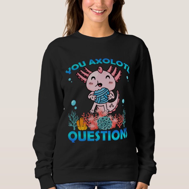 Retro Axolotl  You Axolotl Questions  72 T Shirt (Framsida)