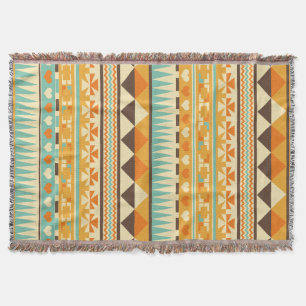 Retro Aztec mönstertryck Mysfilt