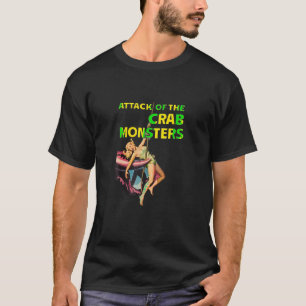 Retro B filmattack mot Crab Monsters T-skirt T Shirt
