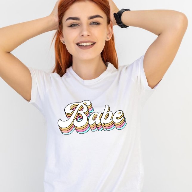 Retro Babe Shirt, Babe Shirt Bachelorette shirt T Shirt (Skapare uppladdad)