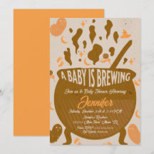 Retro Baby brygger Baby Shower-partyn Invitation
