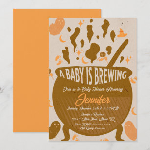 Retro Baby brygger Baby Shower-partyn Invitation Inbjudningar