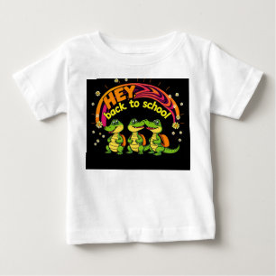 Retro Baby Crokodiles Back to school T-Shirt Hej
