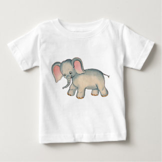 Retro Baby Elephant Baby Romper Tee Shirt