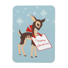 Retro Baby Reindeer | Chrismas Flexible Magnet