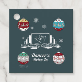 Retro Baby Reindeer Gåvor Etiketter