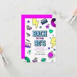 Retro Bach till 90-talet Inbjudningar