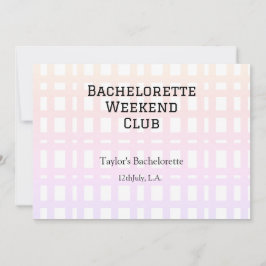 RETRO BACHELORETTE HELG KLUBB ROSA ORANGE DATUM INBJUDNINGAR