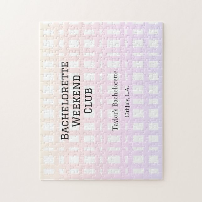 RETRO BACHELORETTE HELGKLUBB RÖD ORANGE DATUM PUSSEL (Vertikal)