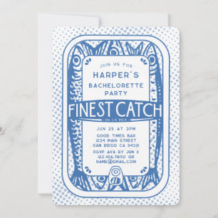 Retro Bachelorette Party finest Catines Sardines Inbjudningar