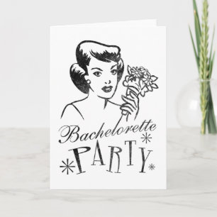 Retro Bachelorette party Kort