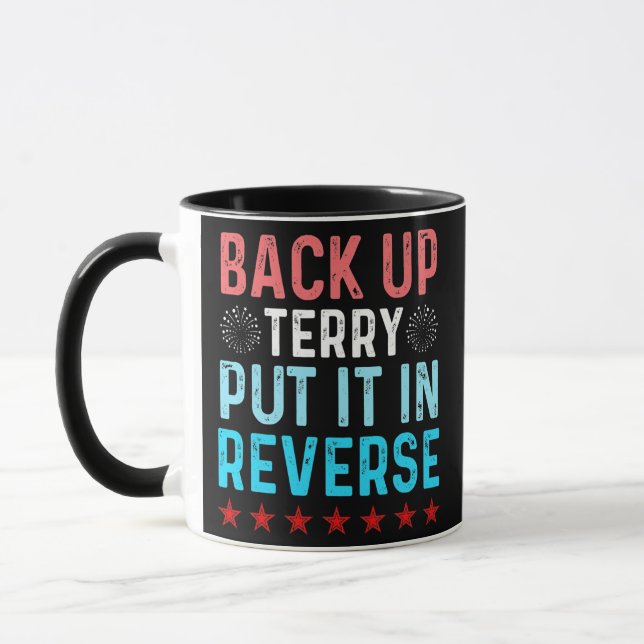 Retro Backup Terry la tillbaka den 4 juli Mugg (Vänster)