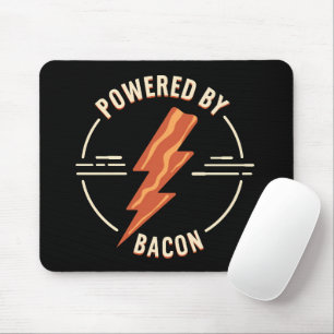 Retro Bacon Älskare Funny Food Design med blixt Musmatta