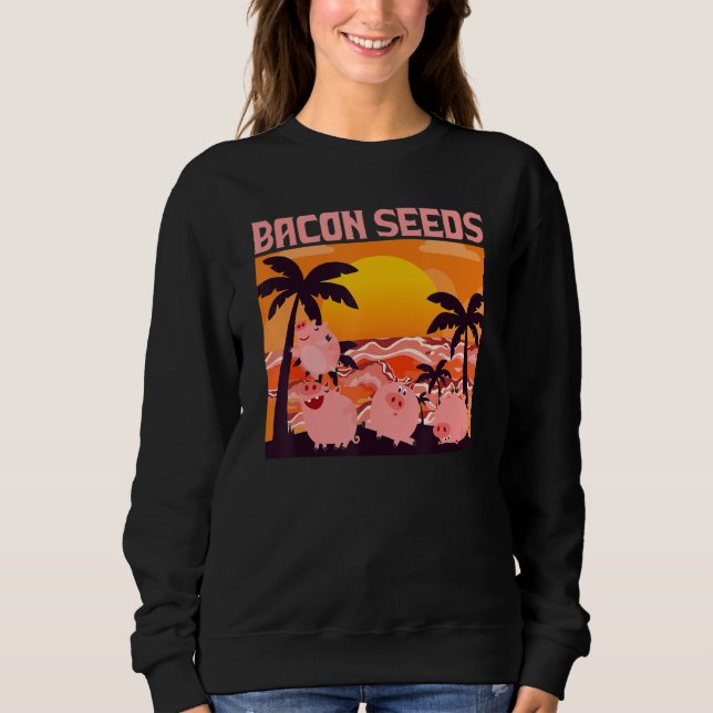 Retro Bacon Seeds, Boys Girls Farmer, Hog Lover, C T Shirt (Framsida)