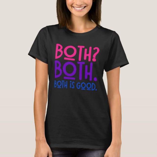 Retro båda är Bra Bisexual Pride HBT T Shirt (Framsida)