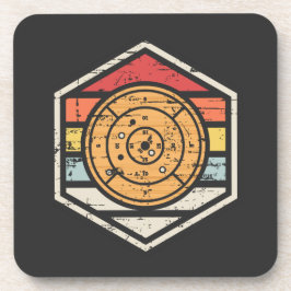 Retro Badge Crokinole Underlägg
