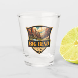 Retro Badge för Big Bend nationalpark