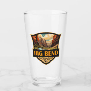 Retro Badge för Big Bend nationalpark Glaskopp