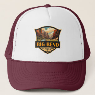 Retro Badge för Big Bend nationalpark Keps