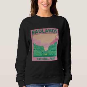 Retro Badlands nationalpark Landcape South Dakot T Shirt