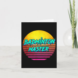 Retro Badminton Master på 1980-talet Kort