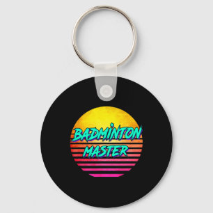 Retro Badminton Master på 1980-talet Nyckelring