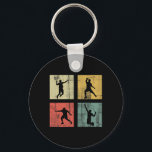 Retro Badminton Nyckelring<br><div class="desc">Retro Badminton</div>