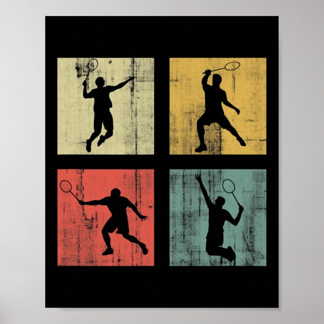Retro Badminton Poster (Framsidan)