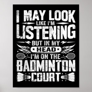 Retro Badminton Tales - Jag Kan Se Ut Att Lyssna Poster