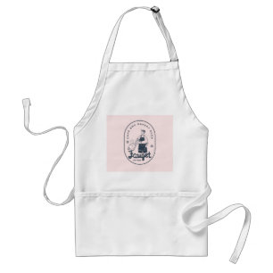 Retro Bageri Butik Anpassad Logo Vintage Vit Förkl Förkläde