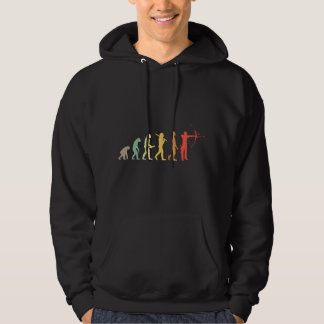 Retro bågskytte Evolution för bågskyttar & bågskyt Hoodie