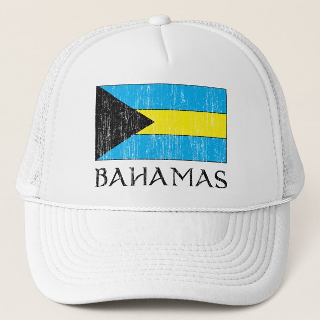 Retro Bahamas flaggahatt Truckerkeps (Framsida)
