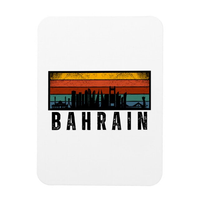 Retro bahrain vintage magnet (Vertikal)