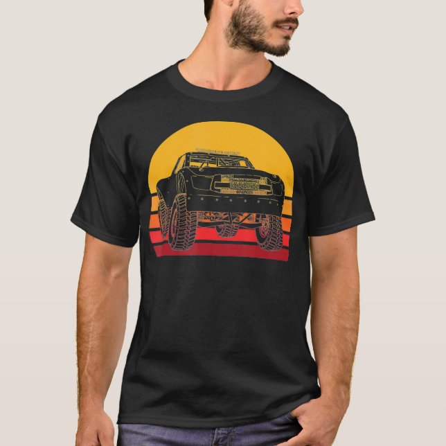 Retro Baja Lastbil utanför Road Trophy Trucking Fo T Shirt (Framsida)