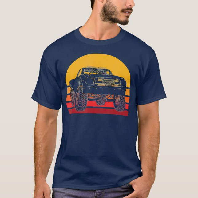 Retro Baja Lastbil utanför Road Trophy Trucking Ra T Shirt (Framsida)