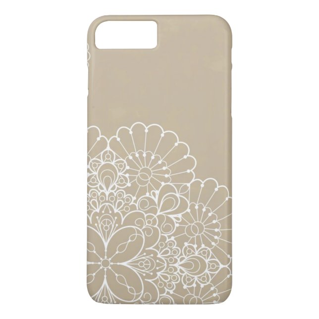 Retro bakgrund med snöreprydnaden Case-Mate iPhone skal (Baksida)