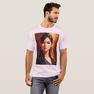 Retro Bali T-Shirt Elegant Girl Design