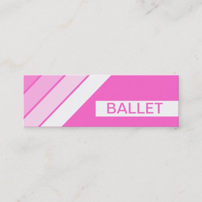 retro BALLET Mini Visitkort (Framsida)