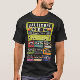 Retro Baltimore City T Shirt