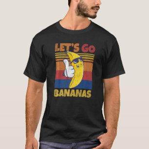 Retro Banana Meme Låt oss gå Banana Coola Bananas T Shirt