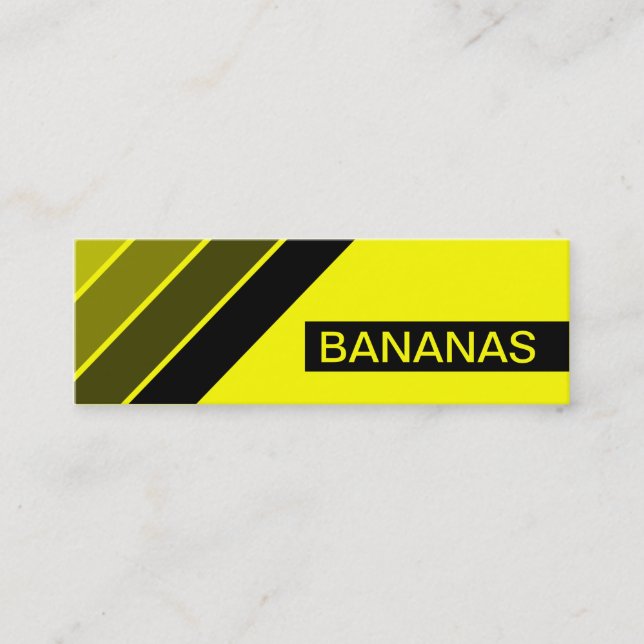 retro BANANAS Mini Visitkort (Framsida)