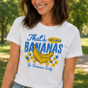 Retro Bananas Roligt Citat T Shirt